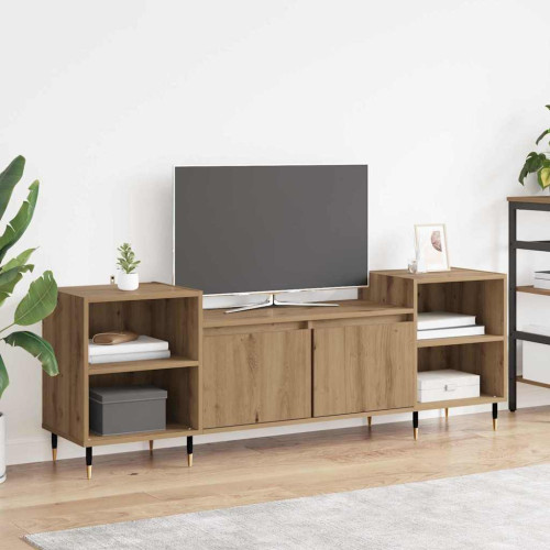 vidaXL TV-skåp Artisan Ek 160 x 35 x 55 cm Konstruerat trä