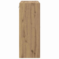 Produktbild för Väggskåp Artisan Ek 69,5 x 34 x 90 cm Konstruerat trä och glas