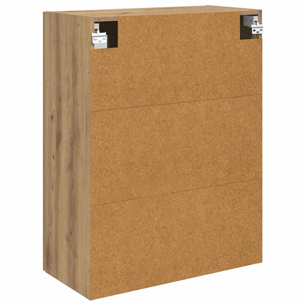 Produktbild för Väggskåp Artisan Ek 69,5 x 34 x 90 cm Konstruerat trä och glas