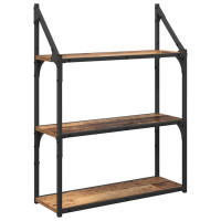 Produktbild för Vägg hylla Gammalt trä 60 x 21 x 78,5 cm Konstruerat trä