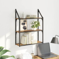 Produktbild för Vägg hylla Gammalt trä 60 x 21 x 78,5 cm Konstruerat trä