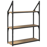 Produktbild för Vägg hylla Artisan Ek 60 x 21 x 78,5 cm Konstruerat trä