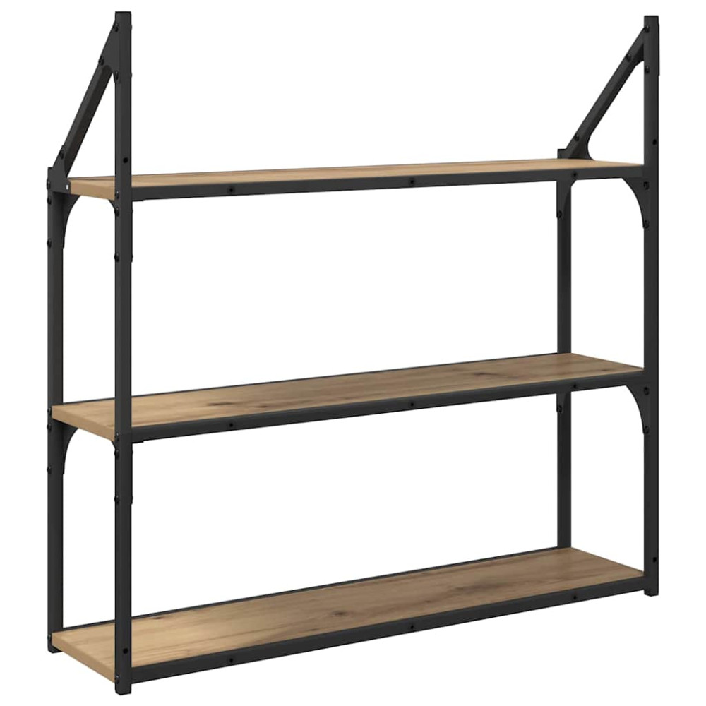 Produktbild för Vägg hylla Artisan Ek 80 x 21 x 78,5 cm Konstruerat trä