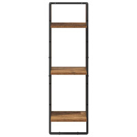 Produktbild för Vägg hylla Gammalt trä 30 x 25 x 100 cm Konstruerat trä