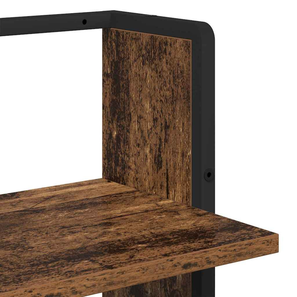 Produktbild för Vägg hylla Gammalt trä 30 x 25 x 100 cm Konstruerat trä