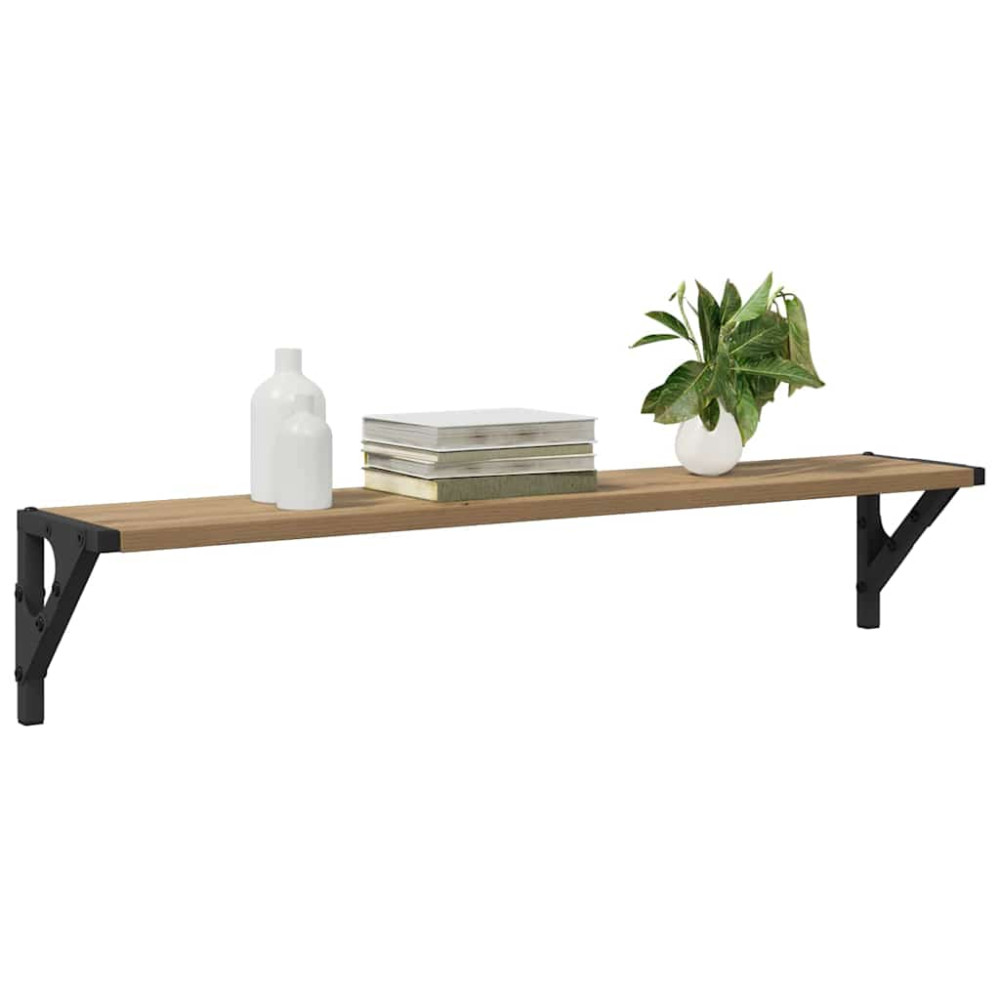 Produktbild för Vägg hyllor 2 pcs Artisan Ek 80 x 15 x 15,5 cm Konstruerat trä