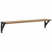 Produktbild för Vägg hyllor 2 pcs Artisan Ek 80 x 15 x 15,5 cm Konstruerat trä
