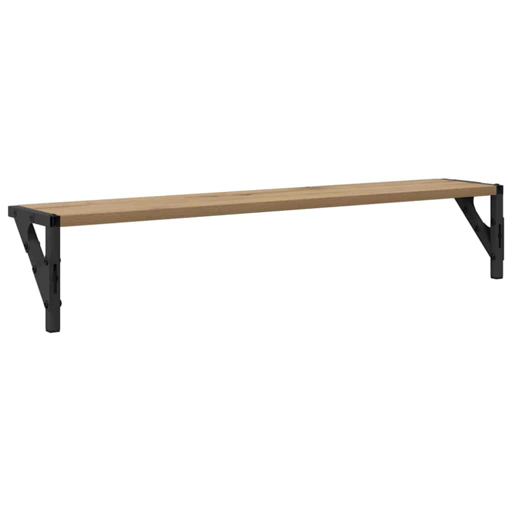 Produktbild för Vägg hyllor 2 pcs Artisan Ek 80 x 15 x 15,5 cm Konstruerat trä