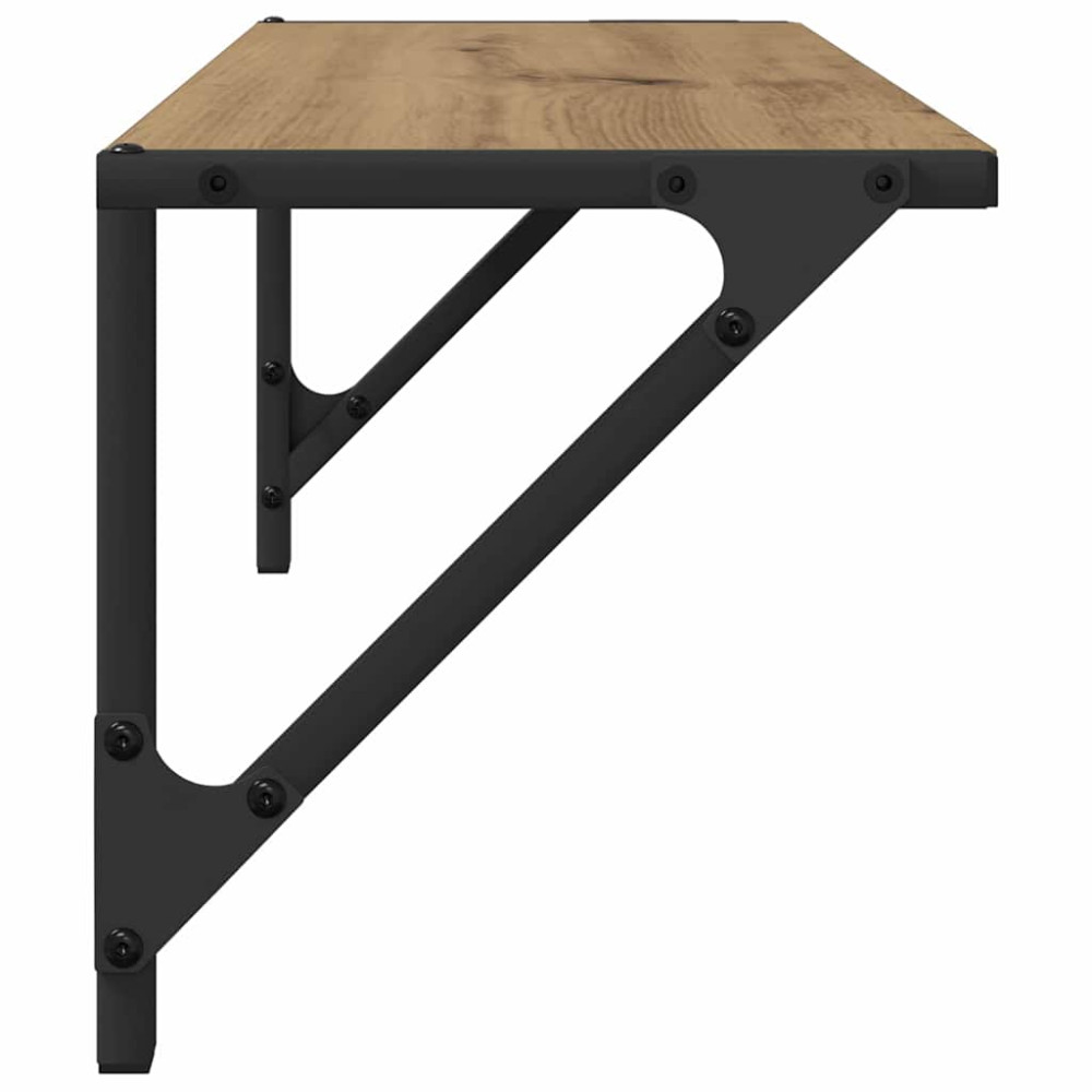 Produktbild för Vägg hyllor 2 pcs Artisan Ek 60 x 25 x 25,5 cm Konstruerat trä