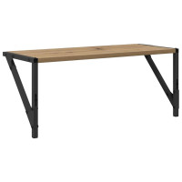 Produktbild för Vägg hyllor 2 pcs Artisan Ek 60 x 25 x 25,5 cm Konstruerat trä