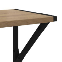 Produktbild för Vägg hyllor 2 pcs Artisan Ek 60 x 25 x 25,5 cm Konstruerat trä