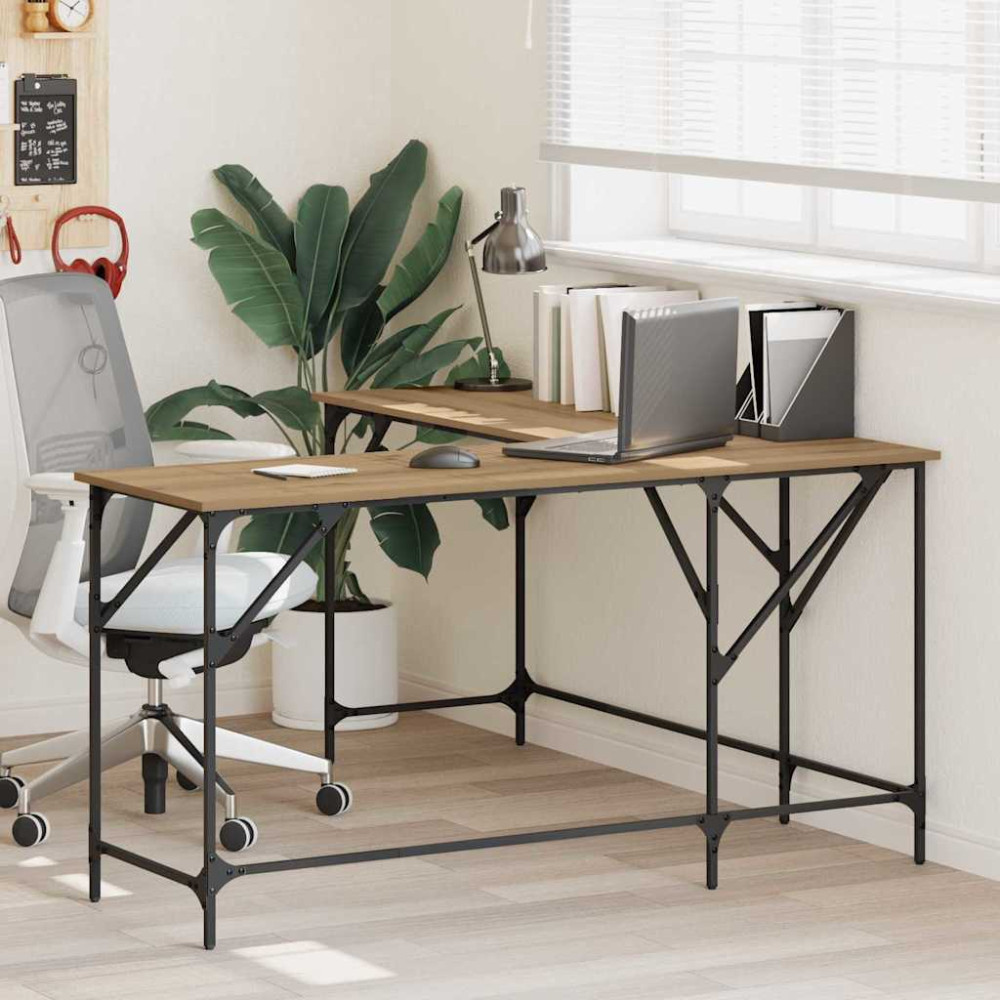 Produktbild för Skrivbord Artisan Ek 149 x 149 x 75 cm Konstruerat trä