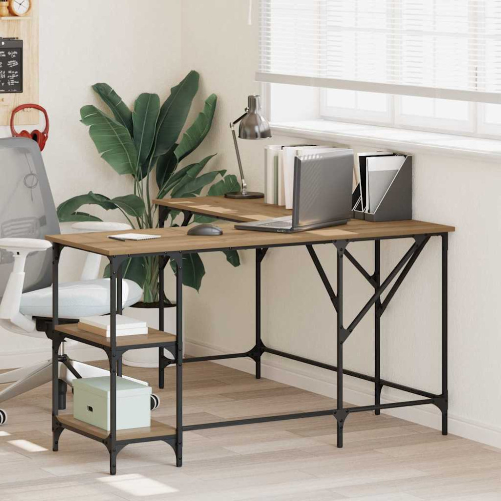 Produktbild för Skrivbord Artisan Ek 139 x 139 x 75 cm Konstruerat trä