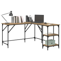 Produktbild för Skrivbord Artisan Ek 139 x 139 x 75 cm Konstruerat trä