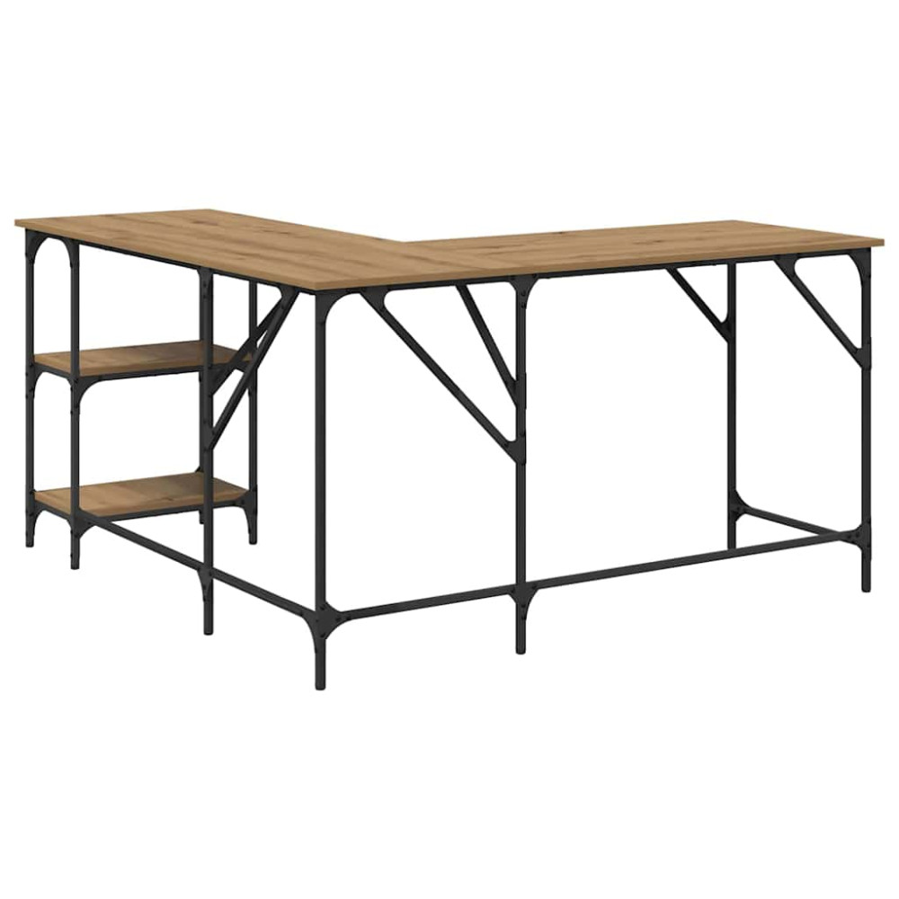 Produktbild för Skrivbord Artisan Ek 139 x 139 x 75 cm Konstruerat trä