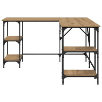 Produktbild för Skrivbord Artisan Ek Konstruerat trä 139 x 139 x 75 cm