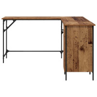 Produktbild för Skrivbord Gammalt trä 141 x 141 x 75 cm Konstruerat trä