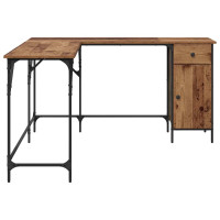 Produktbild för Skrivbord Gammalt trä 141 x 141 x 75 cm Konstruerat trä
