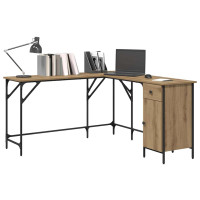 Produktbild för Skrivbord Artisan Ek 141 x 141 x 75 cm Konstruerat trä