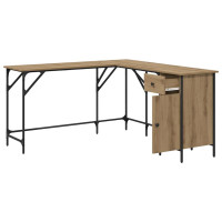 Produktbild för Skrivbord Artisan Ek 141 x 141 x 75 cm Konstruerat trä