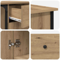 Produktbild för Skrivbord Artisan Ek 141 x 141 x 75 cm Konstruerat trä