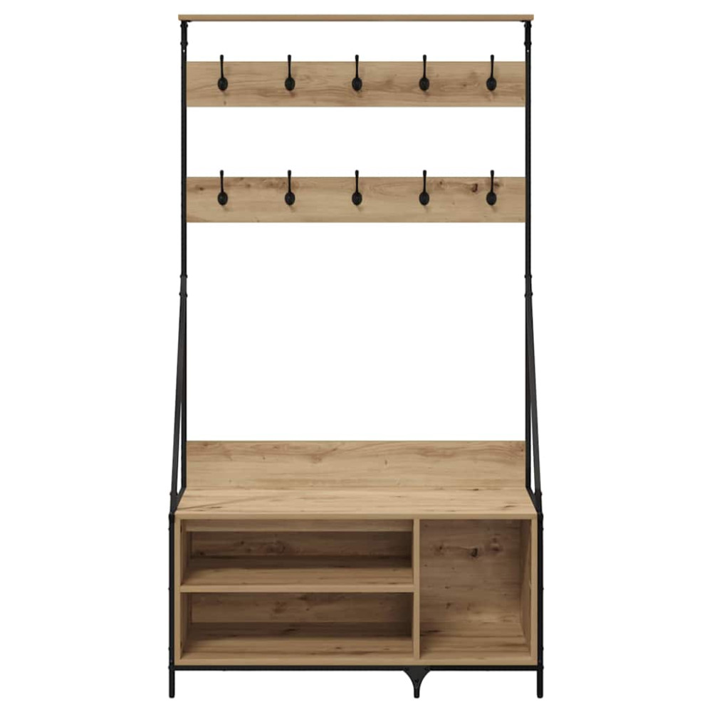 Produktbild för Klädhängare Artisan Ek 100 x 41 x 184 cm Konstruerat trä