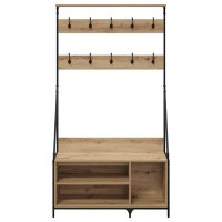 Produktbild för Klädhängare Artisan Ek 100 x 41 x 184 cm Konstruerat trä