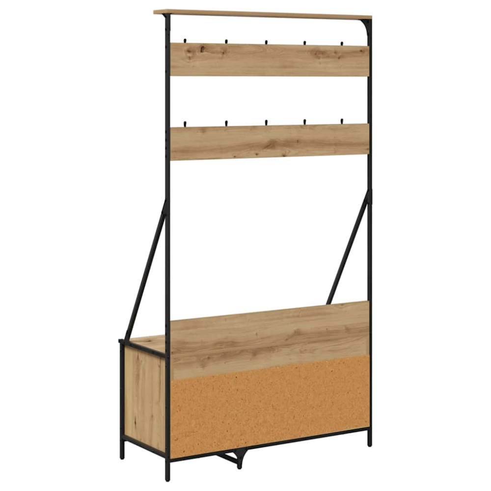 Produktbild för Klädhängare Artisan Ek 100 x 41 x 184 cm Konstruerat trä