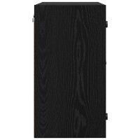 Produktbild för Väggskåp Svart Ek 68 x 37 x 68,5 cm Konstruerat trä