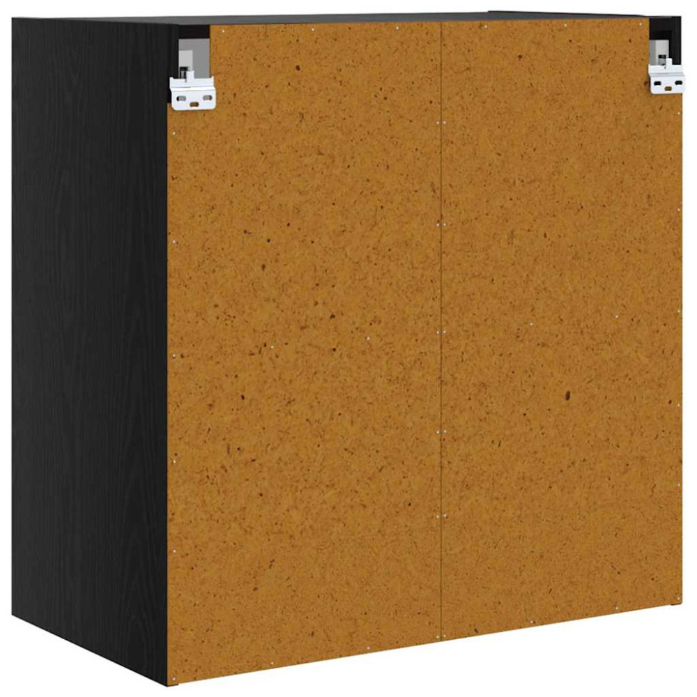 Produktbild för Väggskåp Svart Ek 68 x 37 x 68,5 cm Konstruerat trä