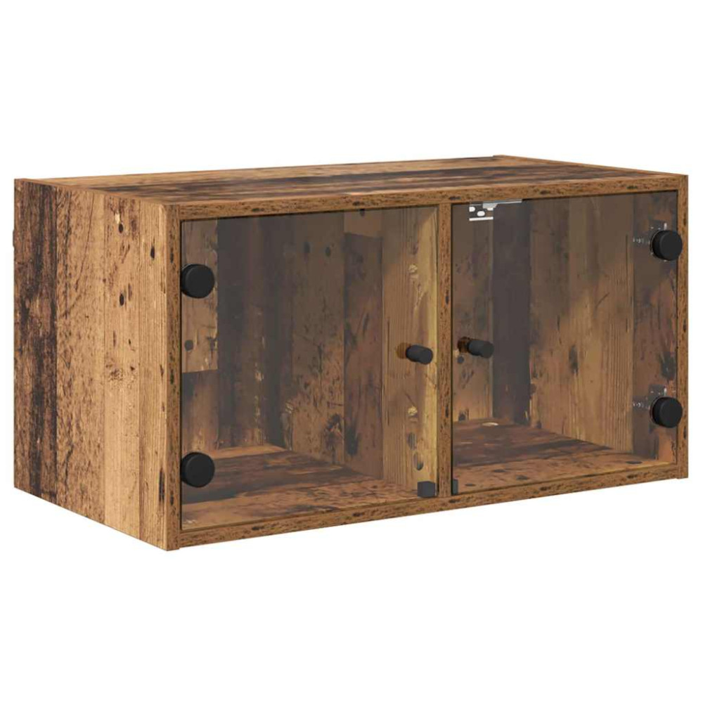 Produktbild för Väggskåp Gammalt trä 68 x 37 x 35 cm Konstruerat trä
