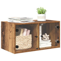 Produktbild för Väggskåp Gammalt trä 68 x 37 x 35 cm Konstruerat trä