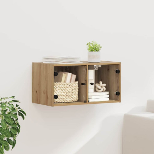 vidaXL Väggskåp Artisan Ek 68 x 37 x 35 cm Konstruerat trä