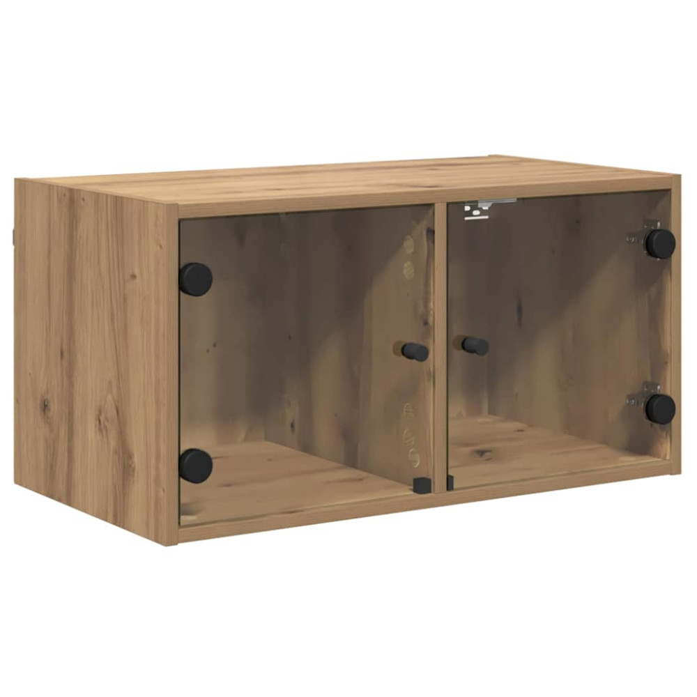 Produktbild för Väggskåp 2 pcs Artisan Ek 68 x 37 x 35 cm Konstruerat trä