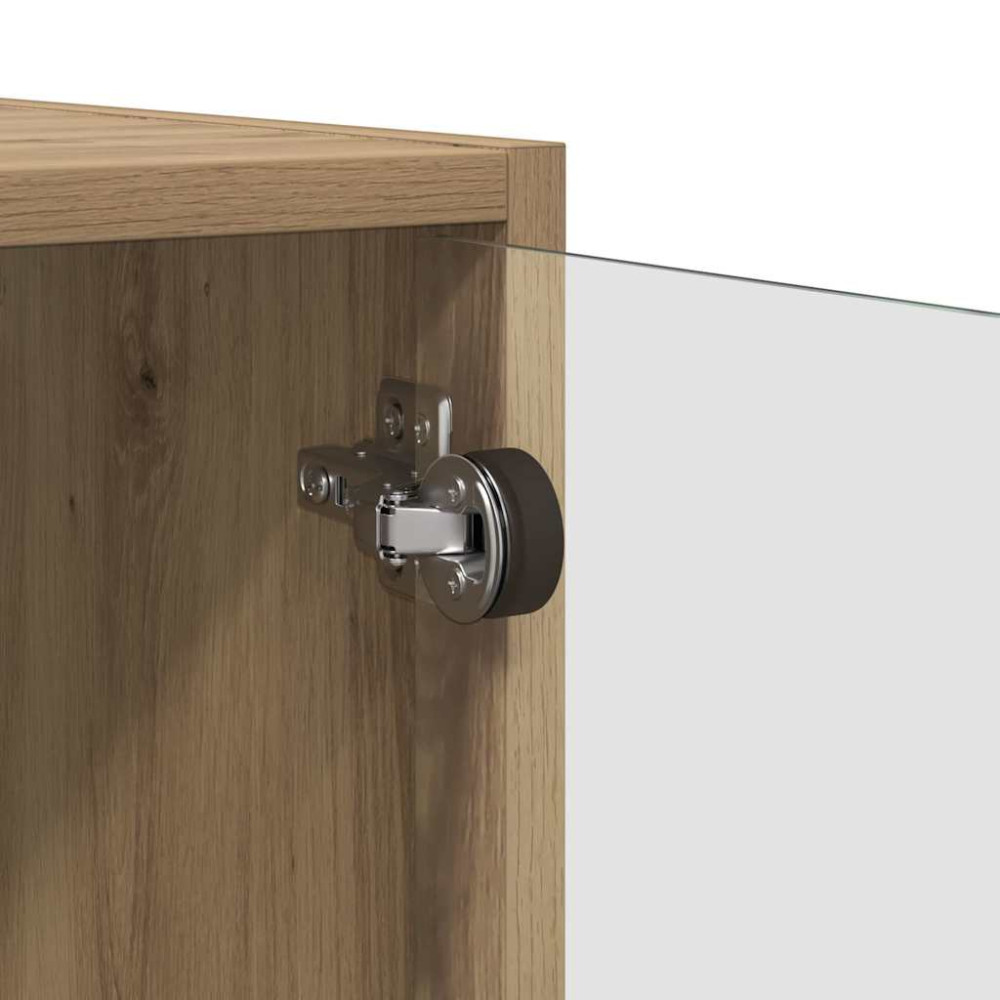 Produktbild för Väggskåp 2 pcs Artisan Ek 68 x 37 x 35 cm Konstruerat trä