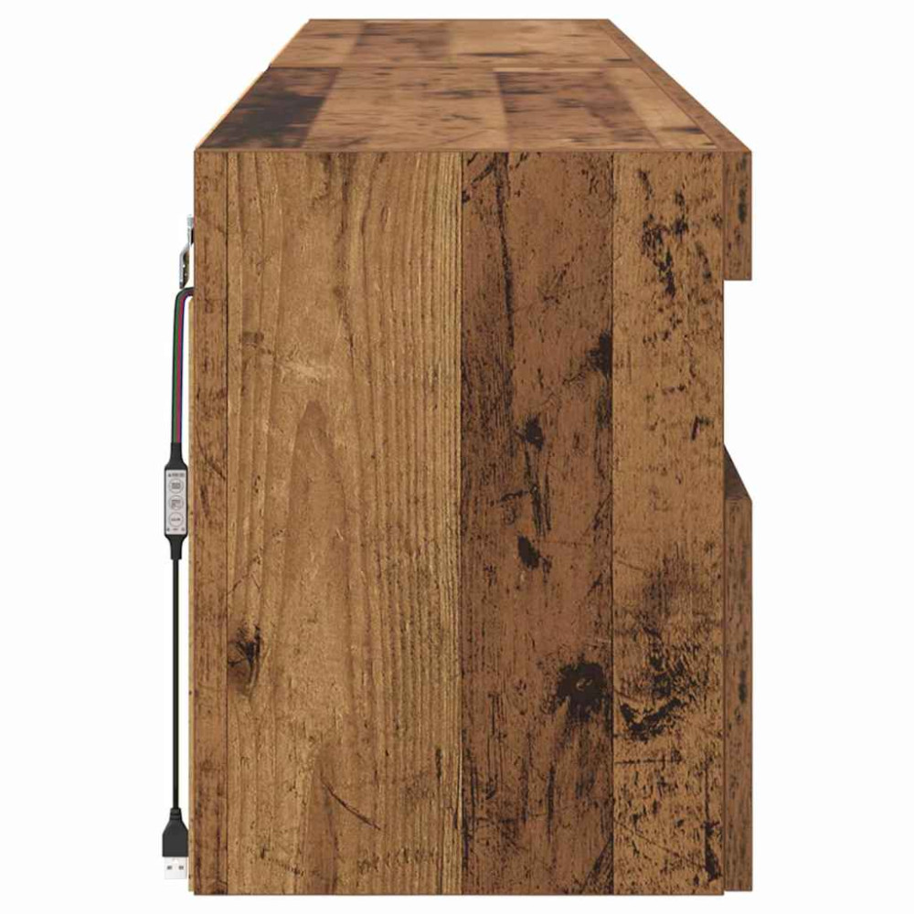 Produktbild för TV-väggskåp 2 pcs Gammalt trä 80 x 30 x 40 cm Konstruerat trä