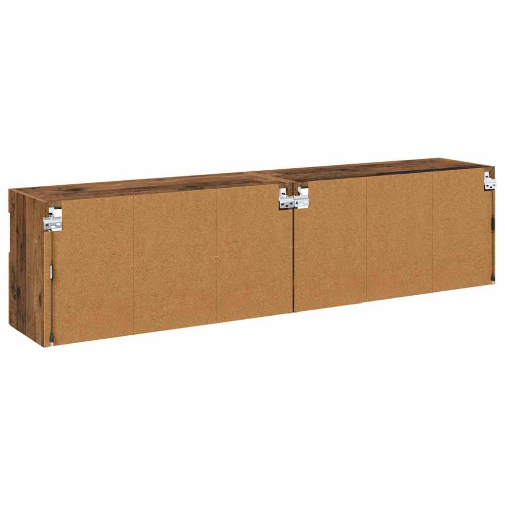 Produktbild för TV-väggskåp 2 pcs Gammalt trä 80 x 30 x 40 cm Konstruerat trä
