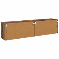 Produktbild för TV-väggskåp 2 pcs Gammalt trä 80 x 30 x 40 cm Konstruerat trä