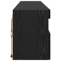 Produktbild för TV-väggskåp 2 pcs Svart Ek 80 x 30 x 40 cm Konstruerat trä