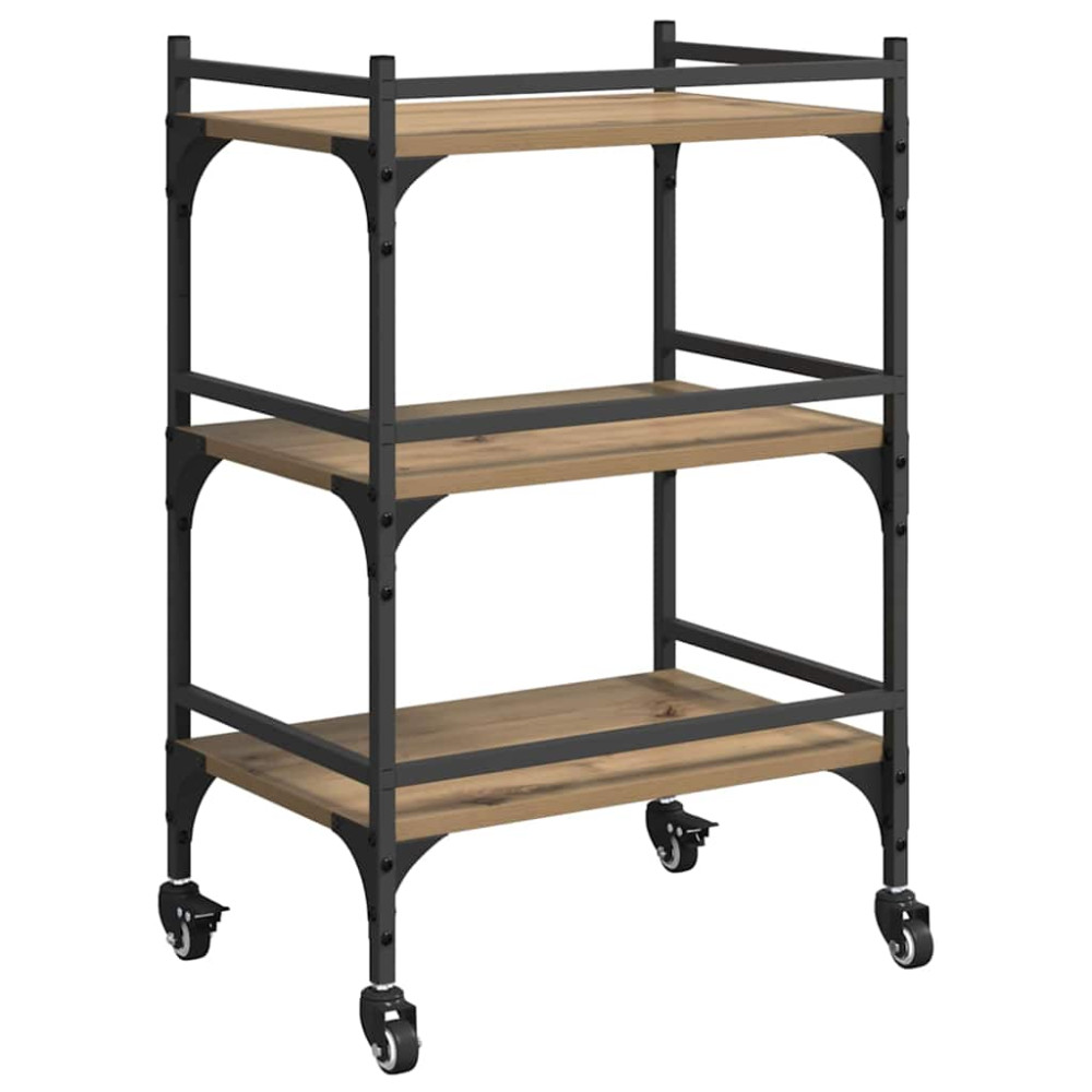 Produktbild för Köksvagn Artisan Ek 50 x 35 x 75.5 cm Konstruerat trä
