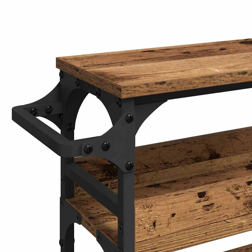 Produktbild för Köksvagn Gammalt trä 53 x 20 x 76 cm Konstruerat trä