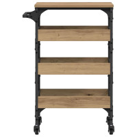 Produktbild för Köksvagn Artisan Ek 53 x 20 x 76 cm Konstruerat trä