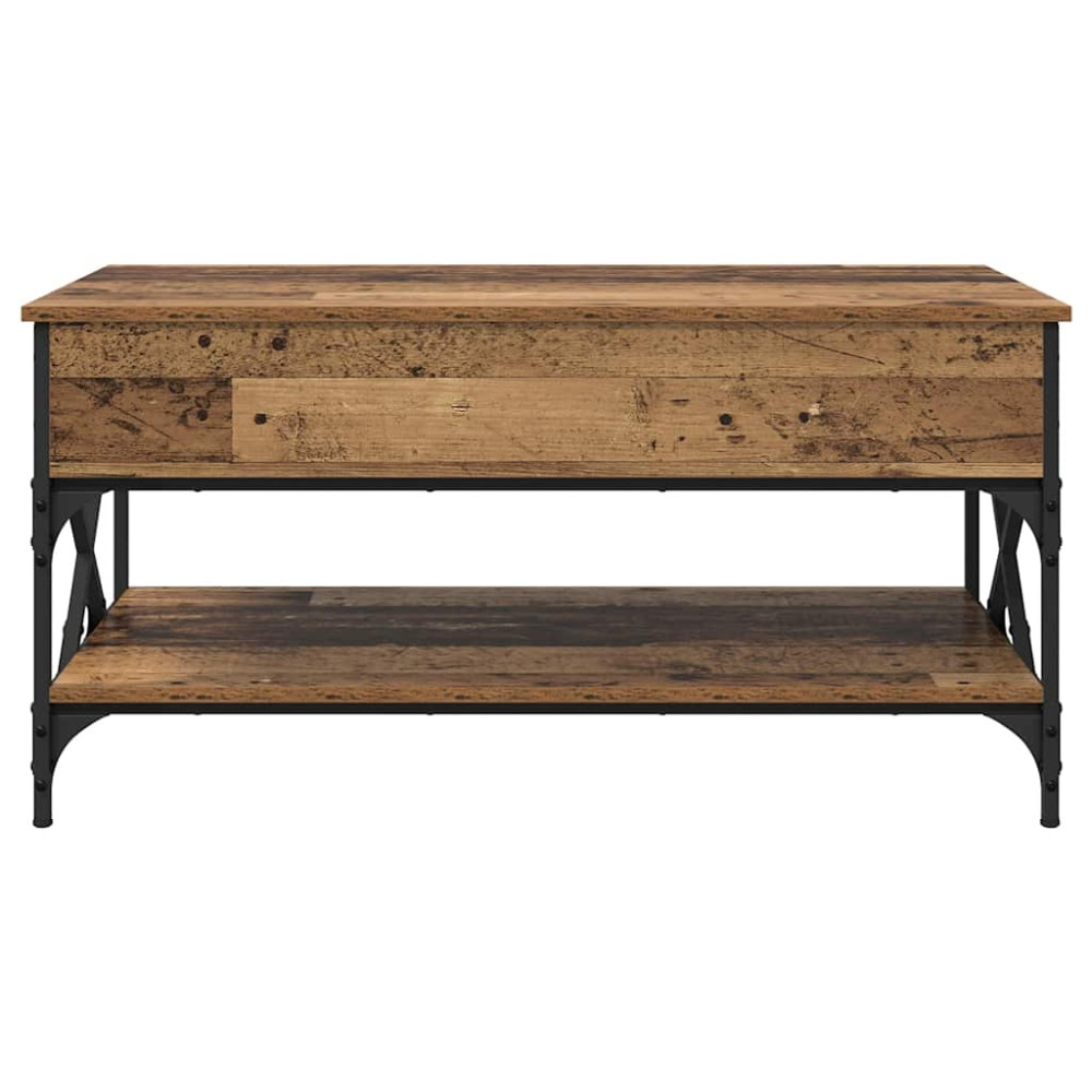 Produktbild för Kaffeebord Gammalt trä 100 x 50 x 50 cm Konstruerat trä