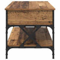 Produktbild för Kaffeebord Gammalt trä 100 x 50 x 50 cm Konstruerat trä