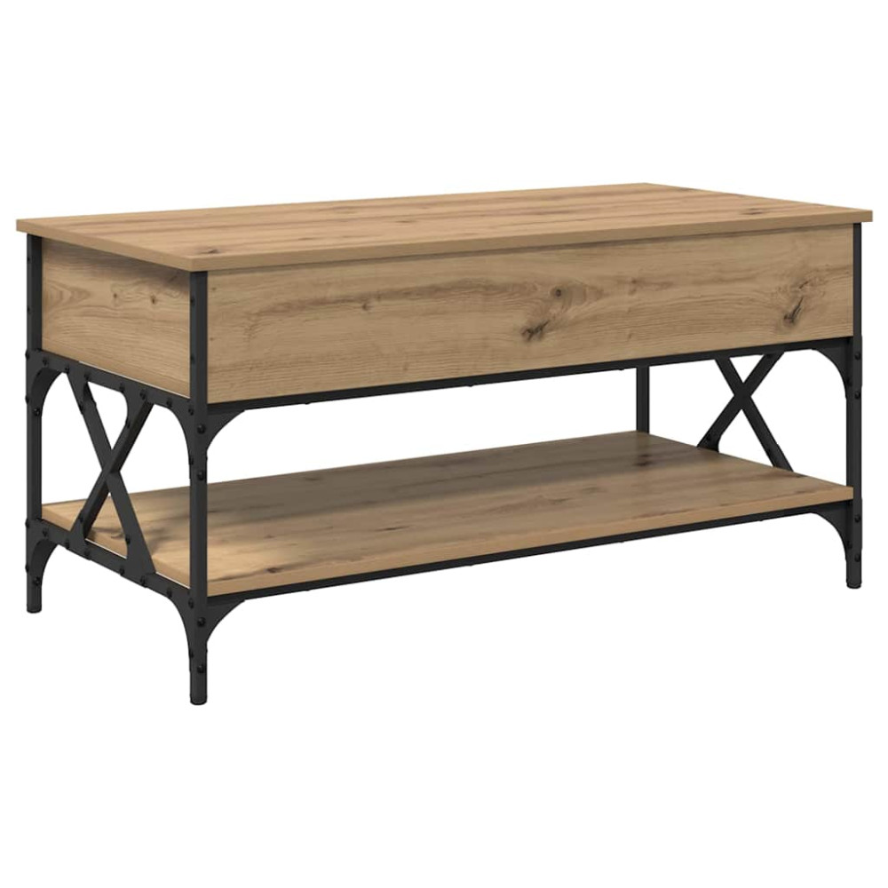 Produktbild för Kaffeebord Artisan Ek 100 x 50 x 50 cm Konstruerat trä