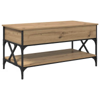 Produktbild för Kaffeebord Artisan Ek 100 x 50 x 50 cm Konstruerat trä