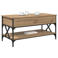 Produktbild för Kaffeebord Artisan Ek 100 x 50 x 50 cm Konstruerat trä