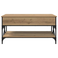 Produktbild för Kaffeebord Artisan Ek 100 x 50 x 50 cm Konstruerat trä