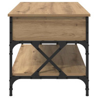 Produktbild för Kaffeebord Artisan Ek 100 x 50 x 50 cm Konstruerat trä