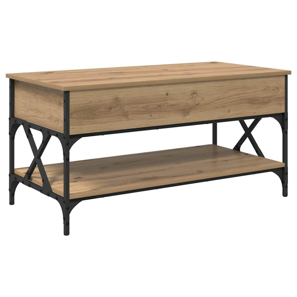 Produktbild för Kaffeebord Artisan Ek 100 x 50 x 50 cm Konstruerat trä